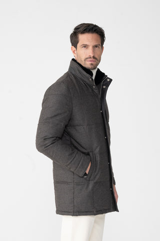 Parka in lana e cashmere