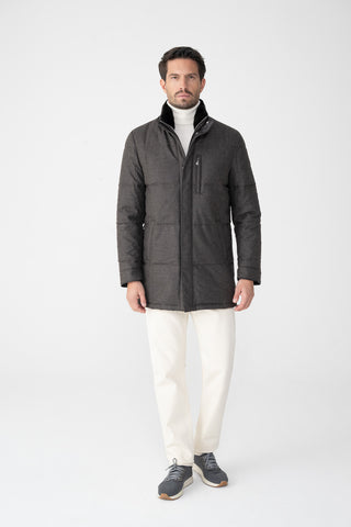 Parka in lana e cashmere
