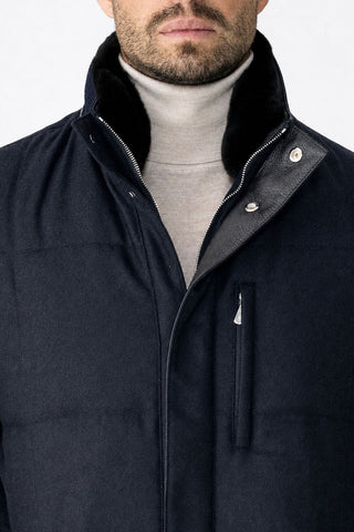 Parka in lana e cashmere