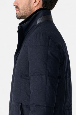 Parka in lana e cashmere
