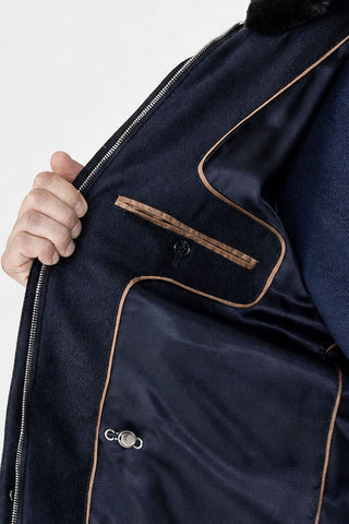 Parka in lana e cashmere