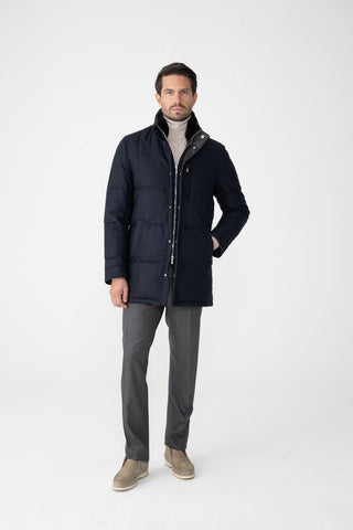 Parka in lana e cashmere