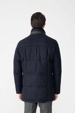Parka in lana e cashmere