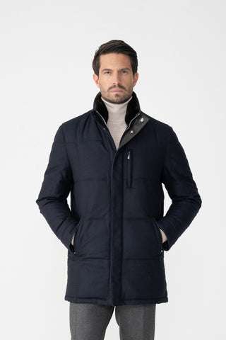 Parka in lana e cashmere