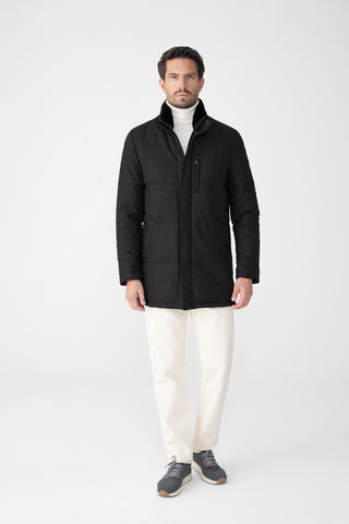 Parka in lana e cashmere