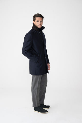 Impermeabile in lana cashmere