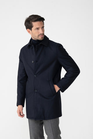 Impermeabile in lana cashmere