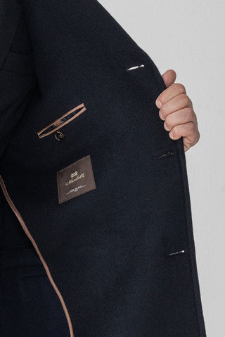Cappotto monopetto in misto cashmere