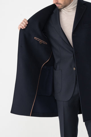 Cappotto monopetto in misto cashmere