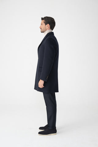 Cappotto monopetto in misto cashmere