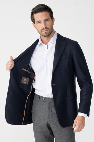 Giacca in lana vergine e cashmere