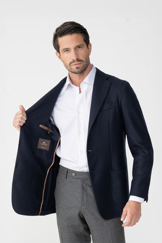 Giacca in lana vergine e cashmere