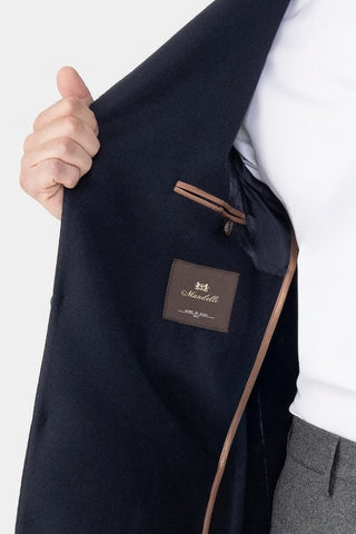 Giacca in lana vergine e cashmere