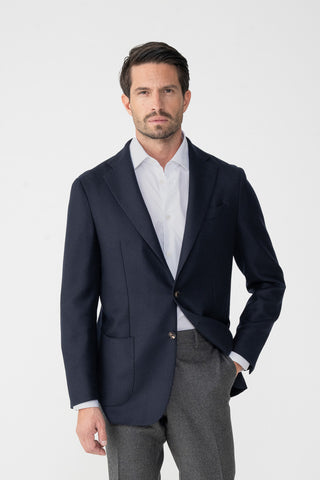 Giacca in lana vergine e cashmere