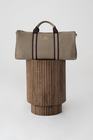 Borsone da viaggio in suede