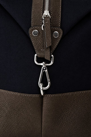 Borsone in tessuto e suede