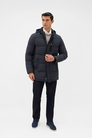 Hooded down jacket 
