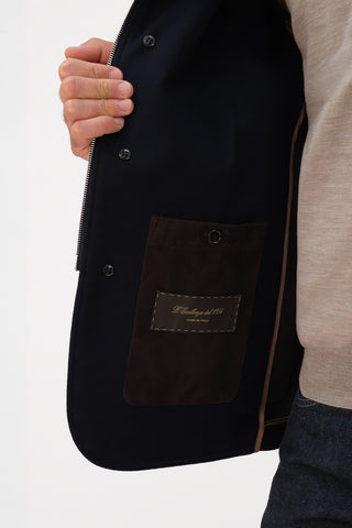 Sporty cashmere blazer