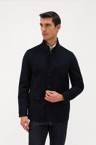 Sporty cashmere blazer