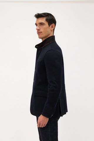 Sporty cashmere blazer