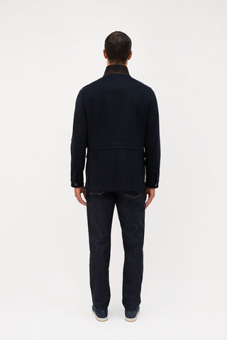 Sporty cashmere blazer