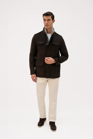 Cashmere field jacket 