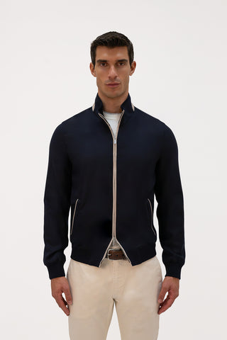 Bomber con dettagli a contrasto