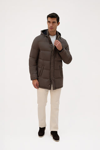 Hooded down jacket 